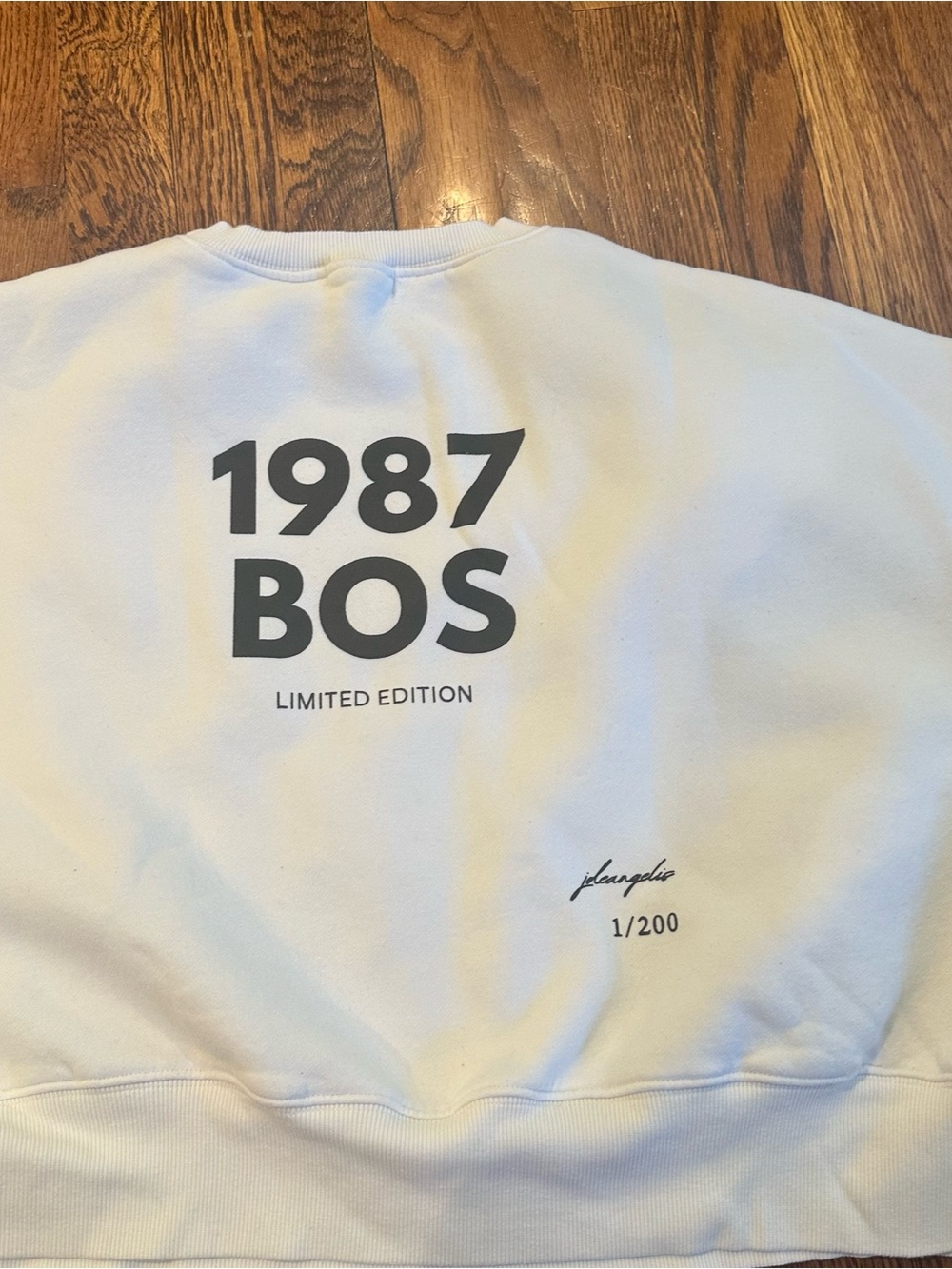 1987 Label BOS Crewneck Limited Edition #1/200 Signed - Picture 5 of 5